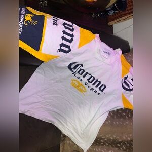 CORONA Vintage 90s Las Vegas Jersey T-Shirt Sports Logo Mesh Tee Size M